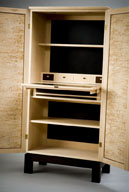 12. Writing cabinet, Rock Maple & Laminex