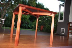 3. Dining table, Sapelle