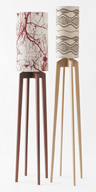4. Mantis floorlamps in Jarrah & Silver Ash.