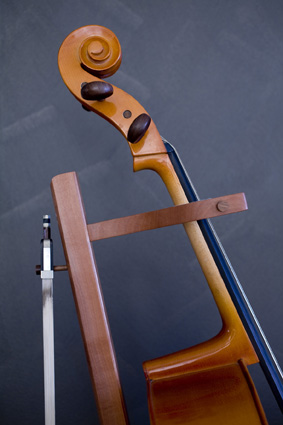 13. Cello stand. Tasmanian Myrtle